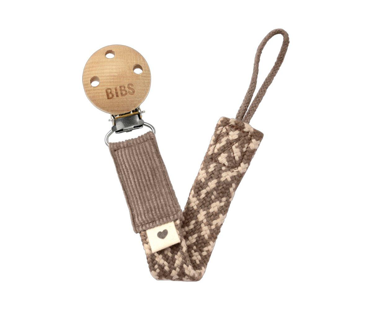 Chupetero BIBS Trenzado Dark Oak/vanilla Bibs