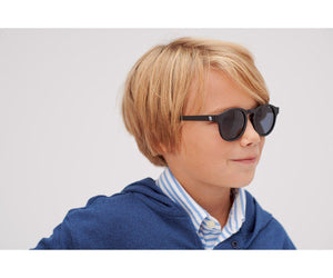 Gafas de sol infantiles flexibles Keyhole Jet Black Babiators