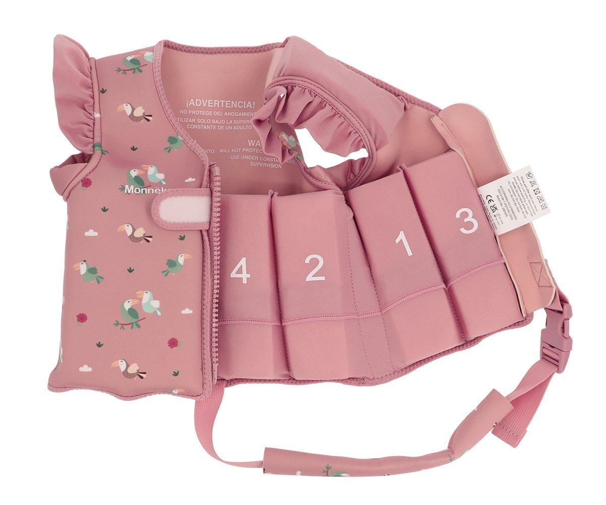 Chaleco flotador con volantes aprendizaje 2025 Monnëka