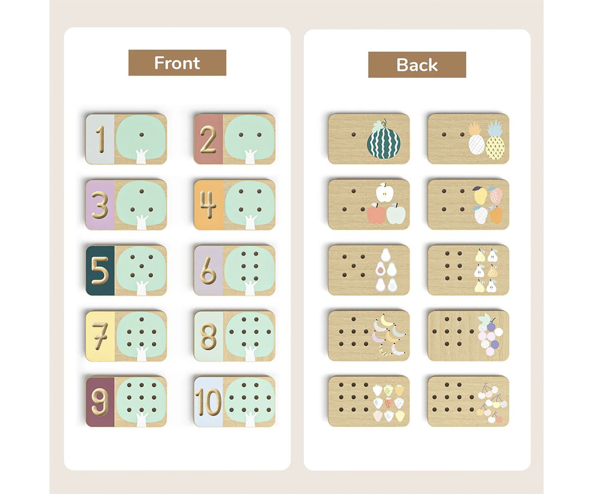 Juego Educativo TopBright Trainer of Fruit Trees Numbers