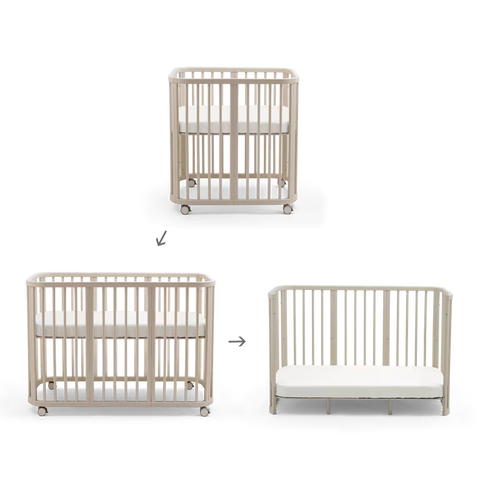 Cuna evolutiva Stokke Nighti 3 en 1 Blanco Vainilla — imagen oficial AVIF