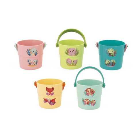 Cubos de Baño Mis Animales Bebés Janod