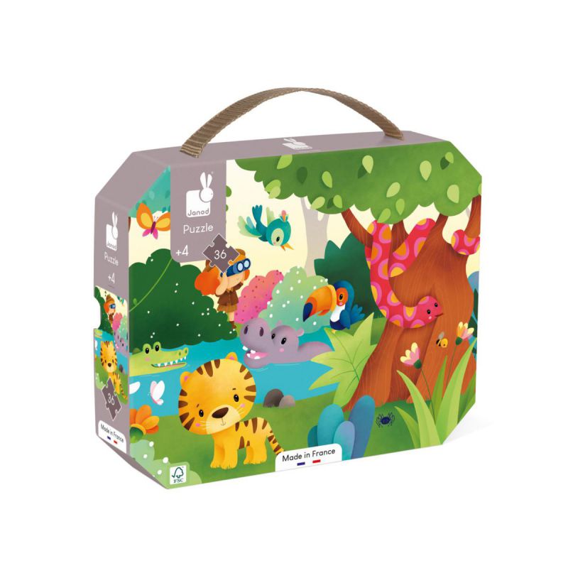 Puzle de los animales salvajes - 36 piezas Janod