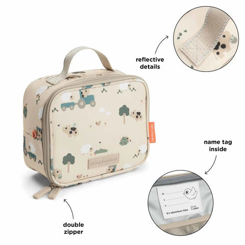 Bolsa térmica infantil pequeña Tiny Farm 2,8L Done by Deer