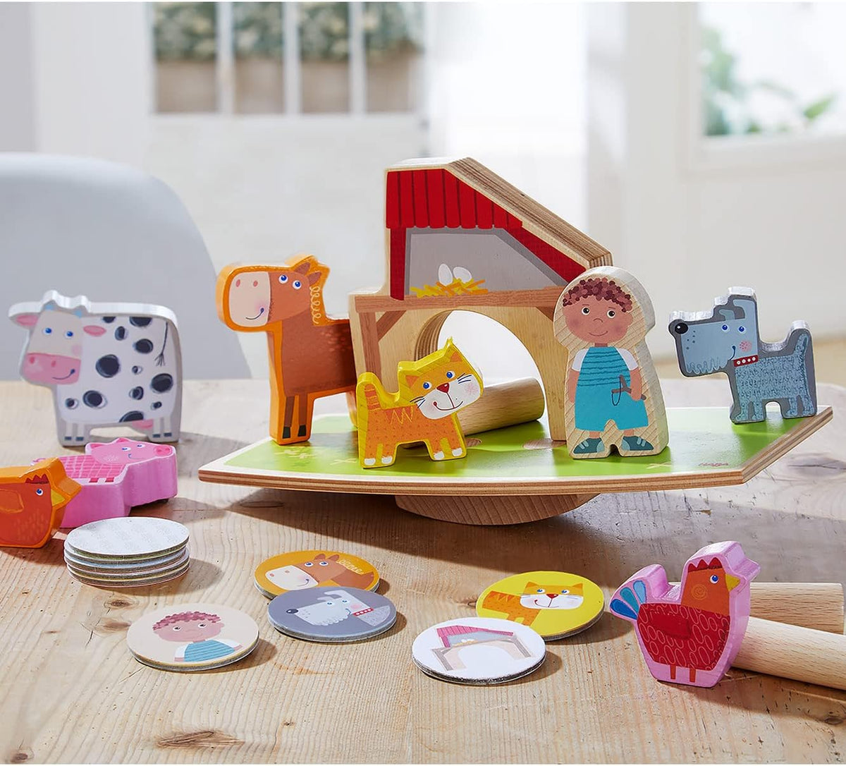 Juego de Apilar Animales Equilibristas