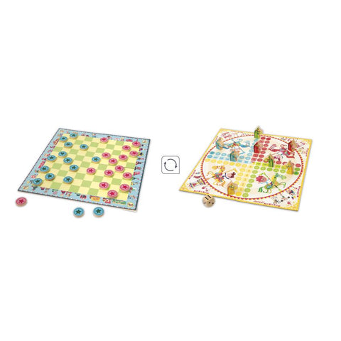 Juego dúo Parchís y Damas Janod