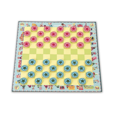 Juego dúo Parchís y Damas Janod