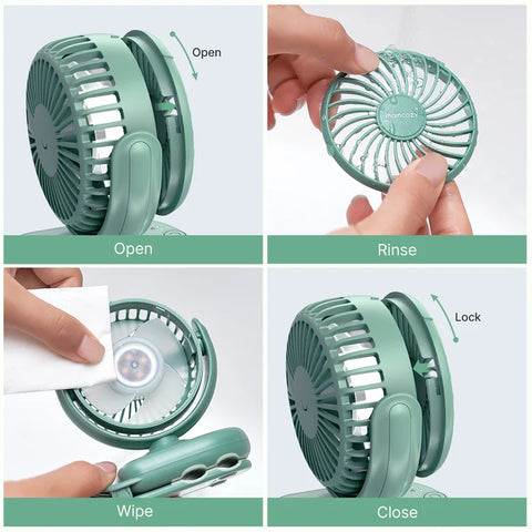 Ventilador de pinza Momcozy portátil USB