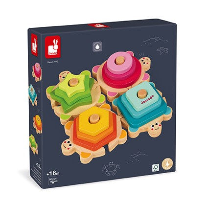 Tortugas apilables madera Janod