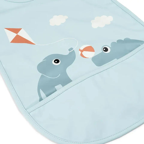 Detalle babero Playground Blue