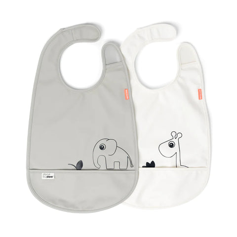 Babero con velcro paquete de 2 Deer Friends Done by Deer