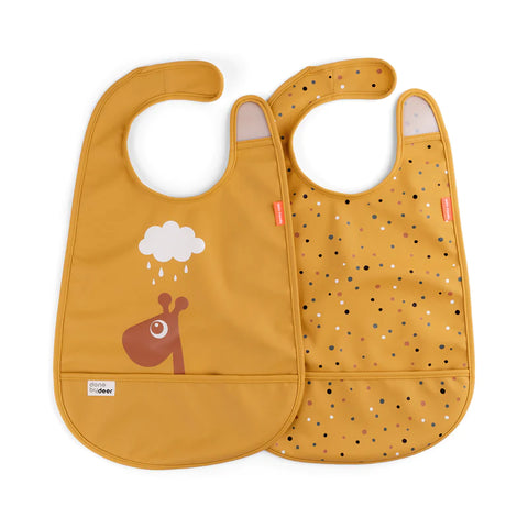 Pack de 2 baberos con velcro Done by Deer
