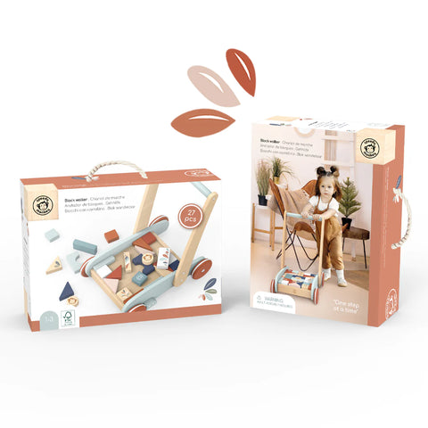 Andador con bloques de madera Speedy Monkey