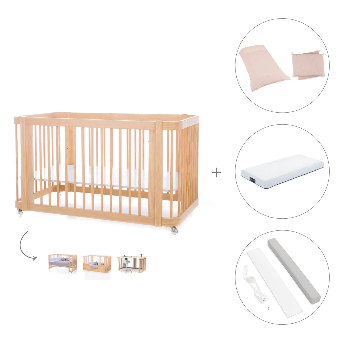 Cuna-cama Crea Due Nomad 70x140 cm Alondra