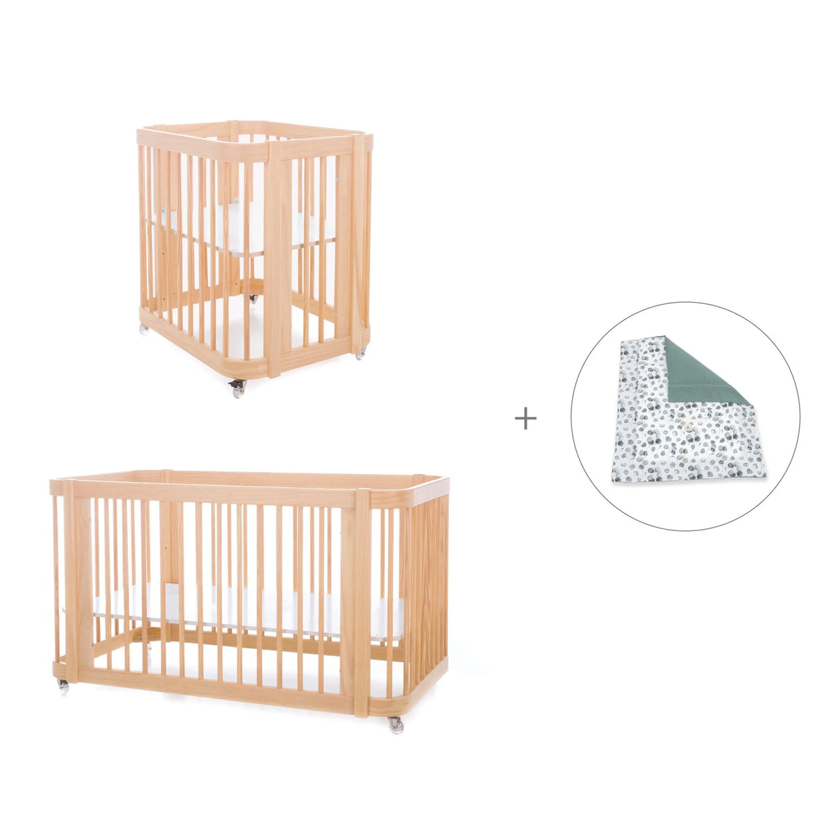 Minicuna-cuna-cama Crea Tre Nomad 4en1 Alondra