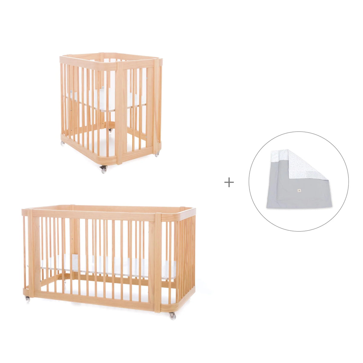 Minicuna-cuna-cama Crea Tre Nomad 4en1 Alondra