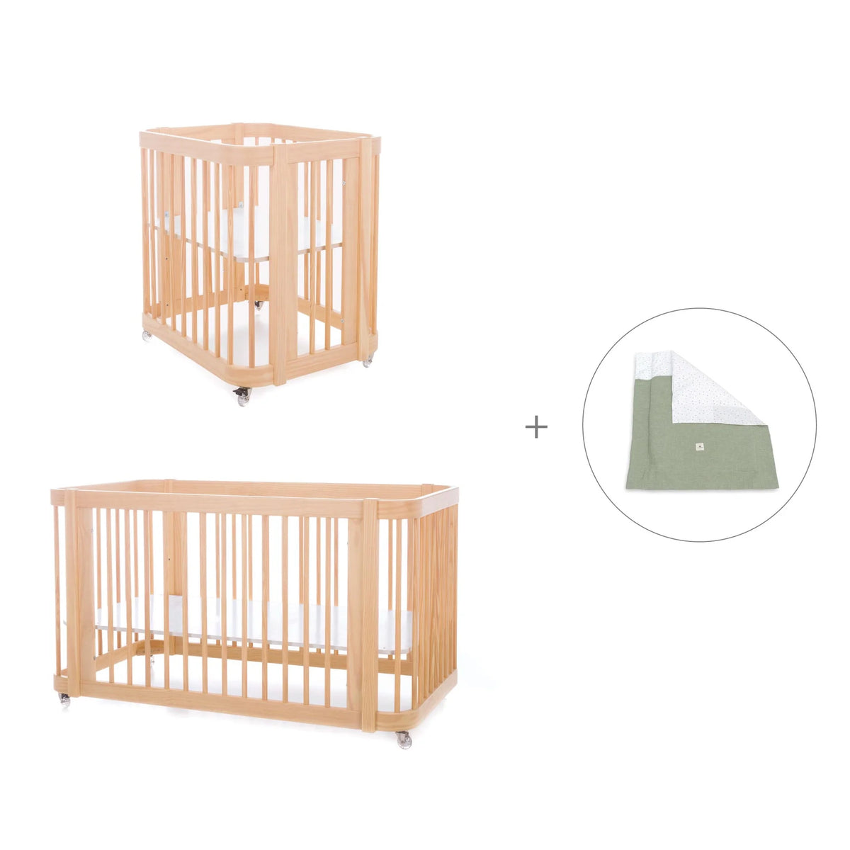 Minicuna-cuna-cama Crea Tre Nomad 4en1 Alondra