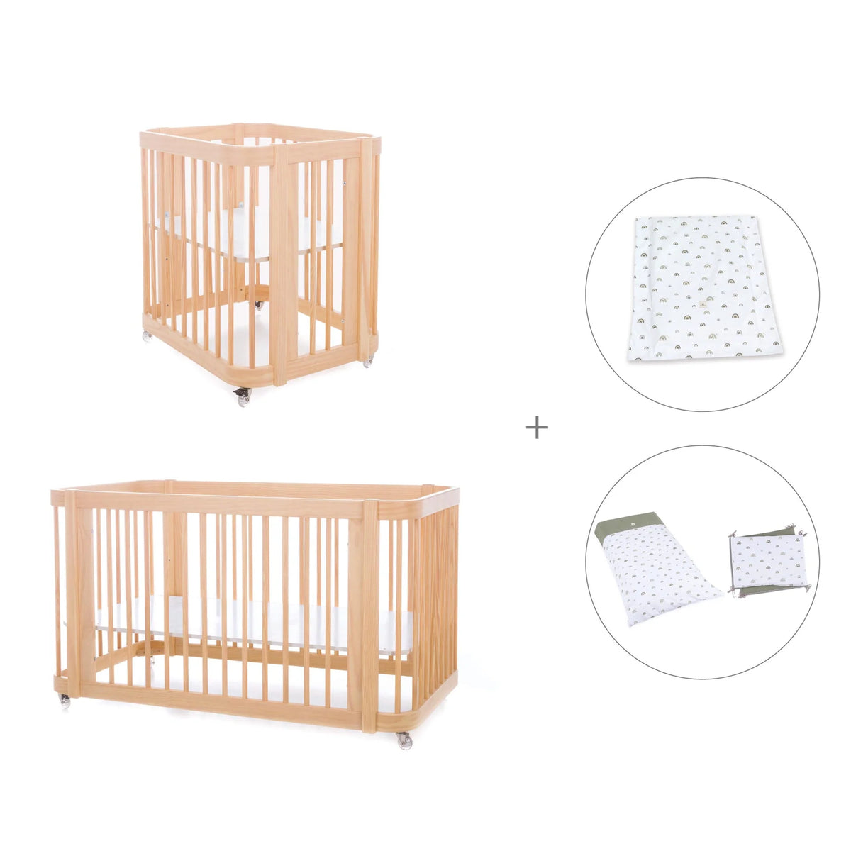 Minicuna-cuna-cama Crea Tre Nomad 4en1 Alondra