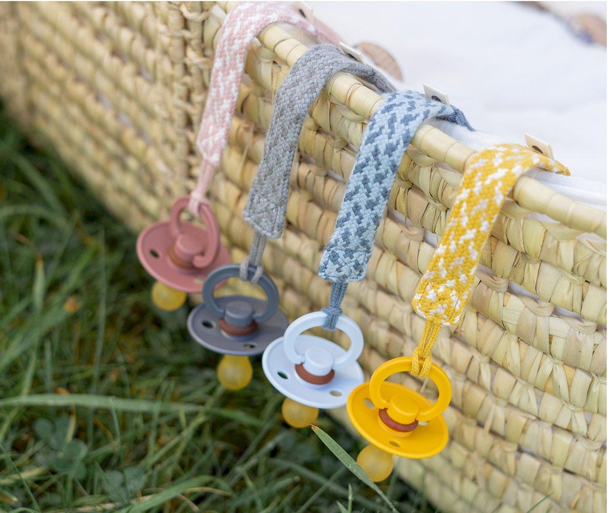 Chupetero BIBS Trenzado Cloud/Iron Bibs