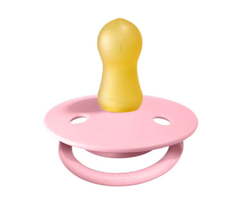2 Chupetes BIBS Colour Round Baby Pink/Baby Pink