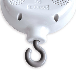 Móvil musical de madera curvado para cuna bebé Alondra