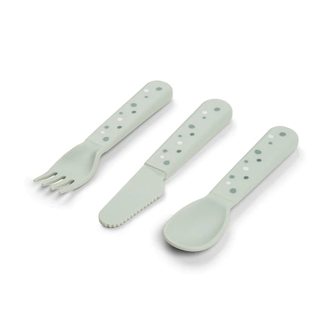 Pack 3 cubiertos foodie happy dots Done by Deer