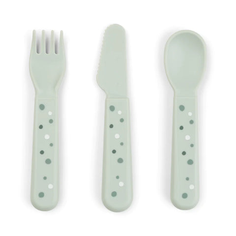 Pack 3 cubiertos foodie happy dots Done by Deer
