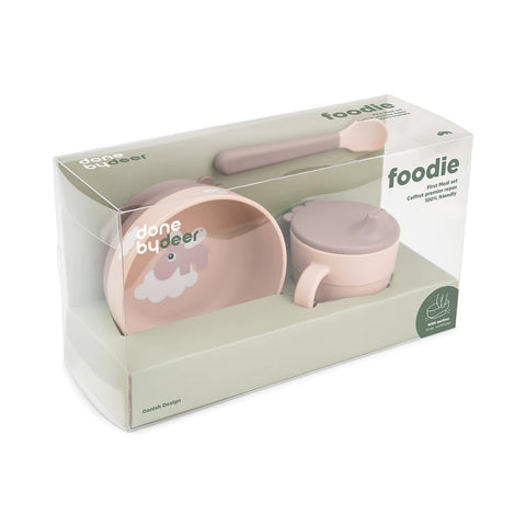 Set primera comida foodie Happy Clouds Done by Deer