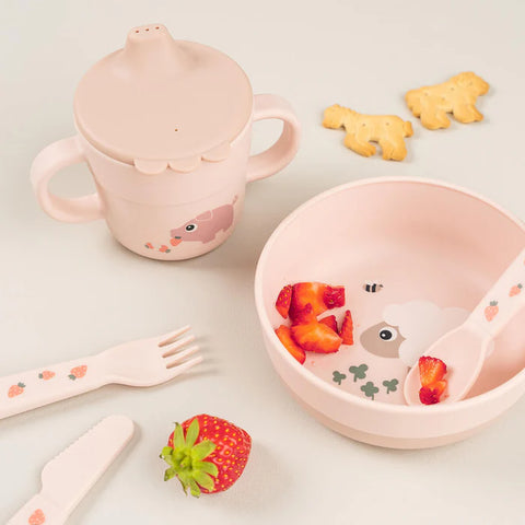Vaso con boquilla foodie "Tiny Farm" Done by Deer