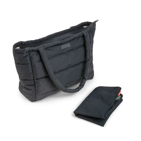 Bolso tote acolchado con cambiador