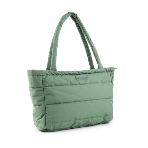Bolso tote acolchado con cambiador