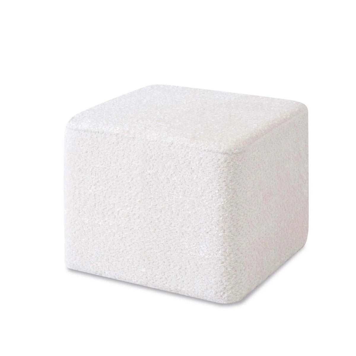 Puf para mecedora de lactancia en tejido borreguito Alondra