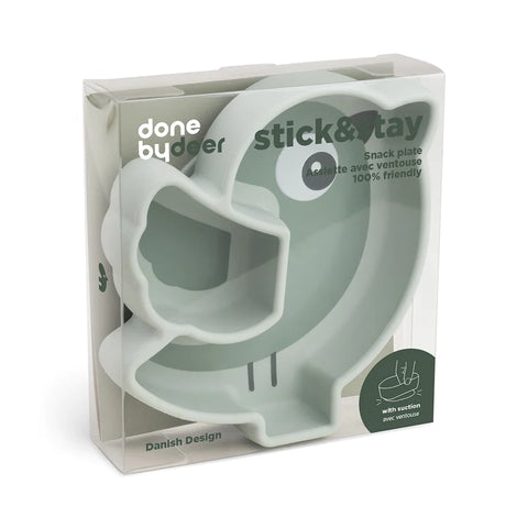 Plato snack de silicona stick & stay birdee Done by Deer