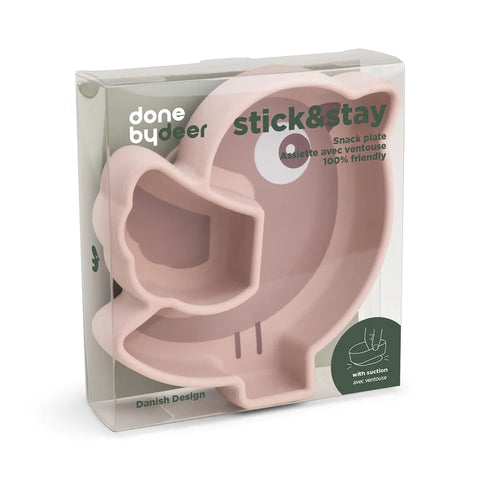 Plato snack de silicona stick & stay birdee Done by Deer
