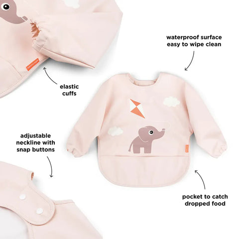 Babero con bolsillo y mangas Playground Done by Deer