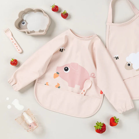 Babero con bolsillo y mangas Tiny Farm Done by Deer