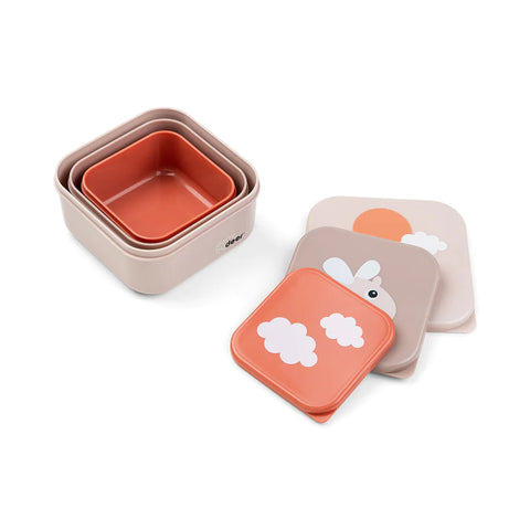 Set snack box 3 piezas Happy Clouds Done by Deer