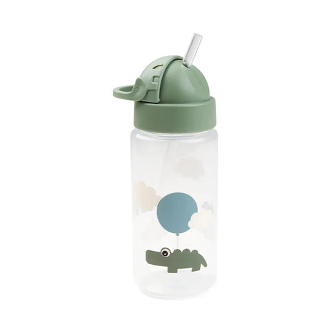 Botella con pajita Happy Clouds Green 350 ml - imagen 2