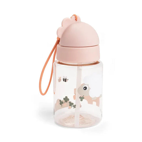 Botella con pajita Tiny Farm Powder 280 ml