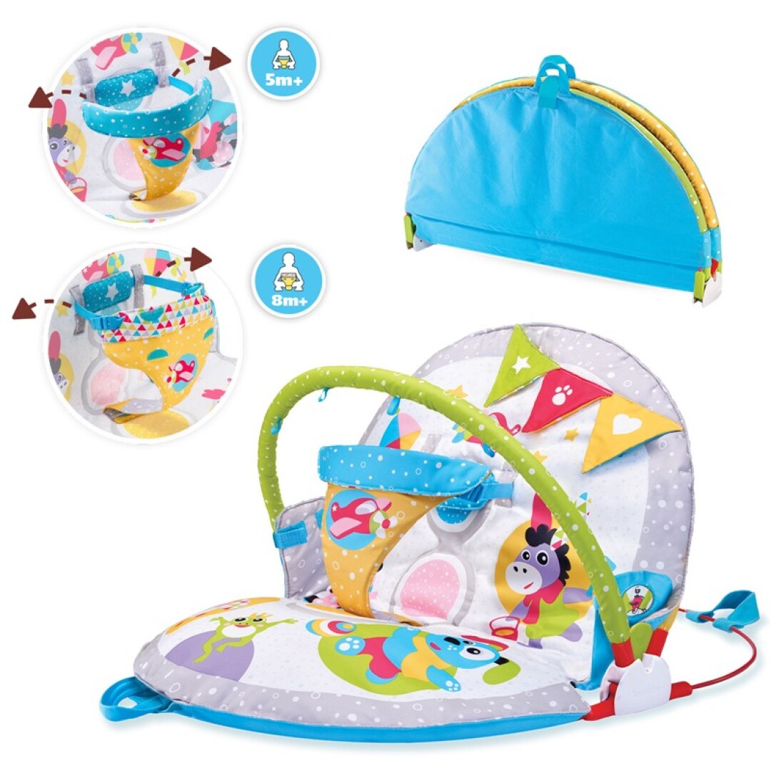 Alfombra de actividades gymotion juego de tumbado a sentado Yookidoo