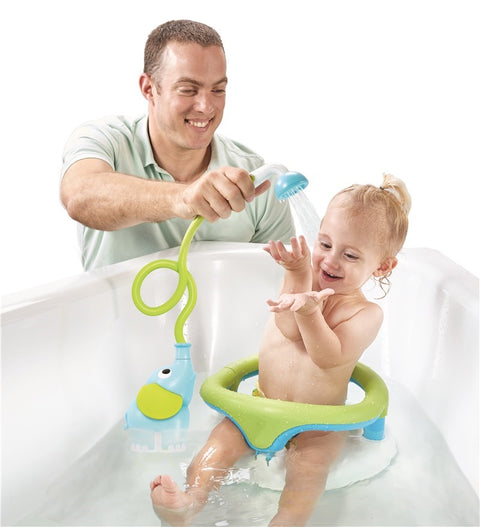 Ducha Bañera Elefante Azul Turquesa Yookido