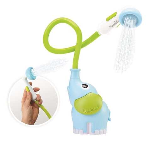 Ducha Bañera Elefante Azul Turquesa Yookido