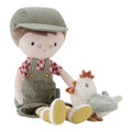 Muñeco Jim granjero con gallina Little Dutch
