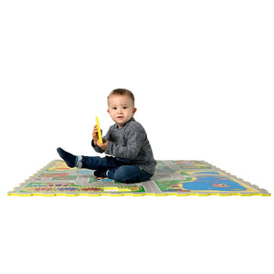 Alfombra puzzle ciudad 120x120 Little Dutch