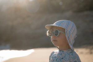 Gafas de sol redondas verde mar Little Dutch