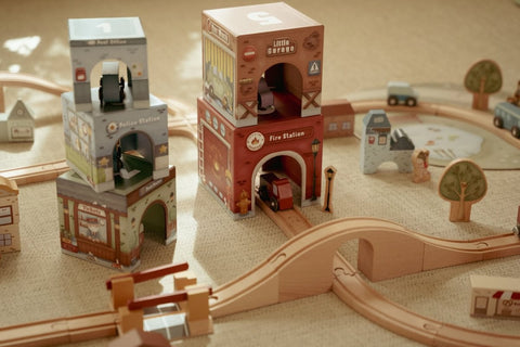 Torre encajable ciudad con coches Little Dutch