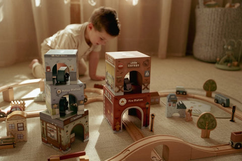 Torre encajable ciudad con coches Little Dutch