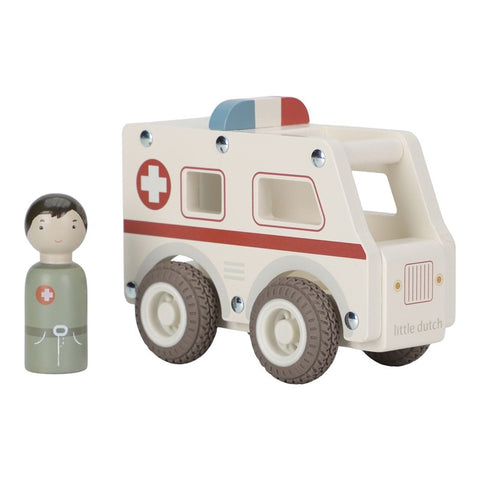 Ambulancia de madera FSC Little Dutch