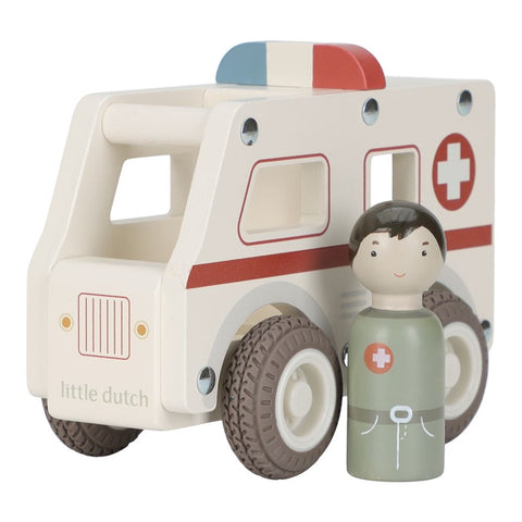 Ambulancia de madera FSC Little Dutch