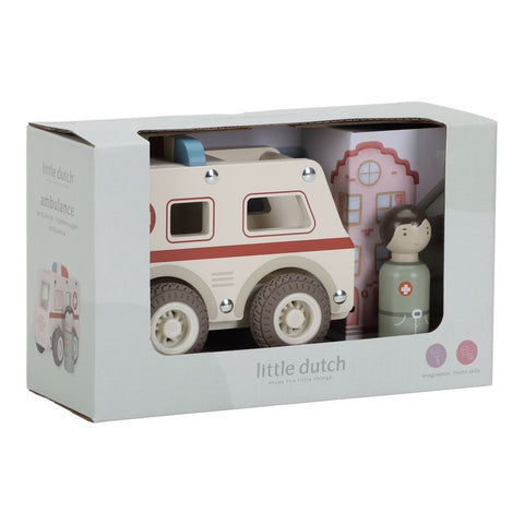 Ambulancia de madera FSC Little Dutch